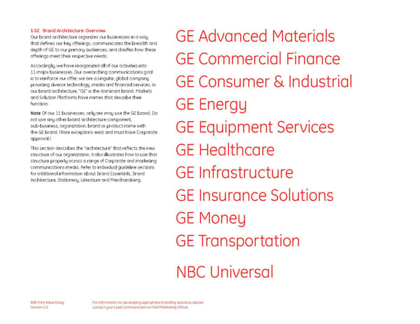 General Electric Brand Book - Page 6