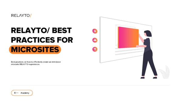 RELAYTO Best Practices for Microsites - Page 1
