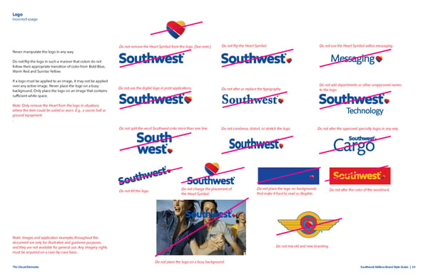 Southwest Airlines Brand Book - Page 24