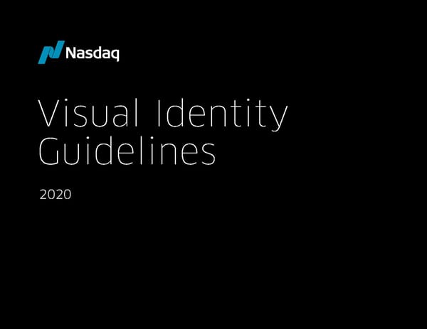 Nasdaq Brand Book - Page 1