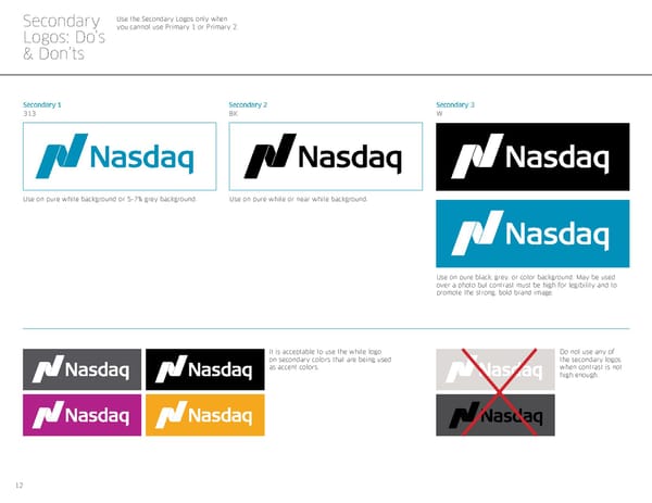 Nasdaq Brand Book - Page 12