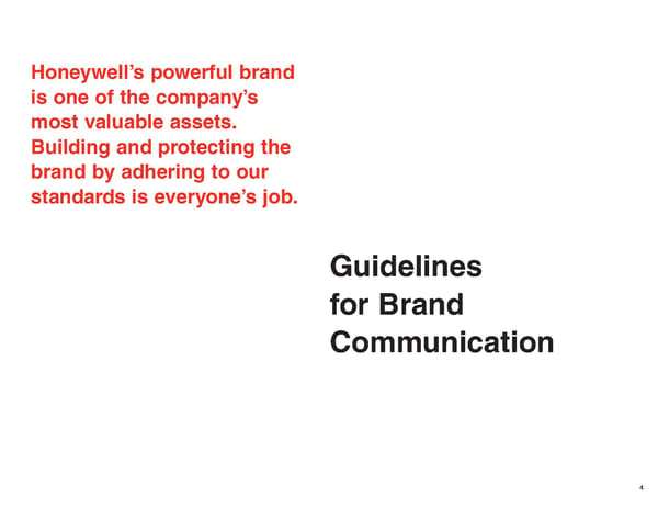 Honeywell Brand Book - Page 4