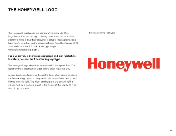 Honeywell Brand Book - Page 14