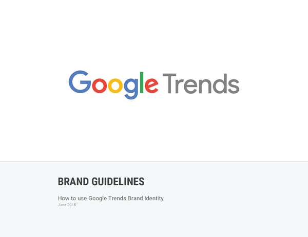 Google Trends Brand Book - Page 1