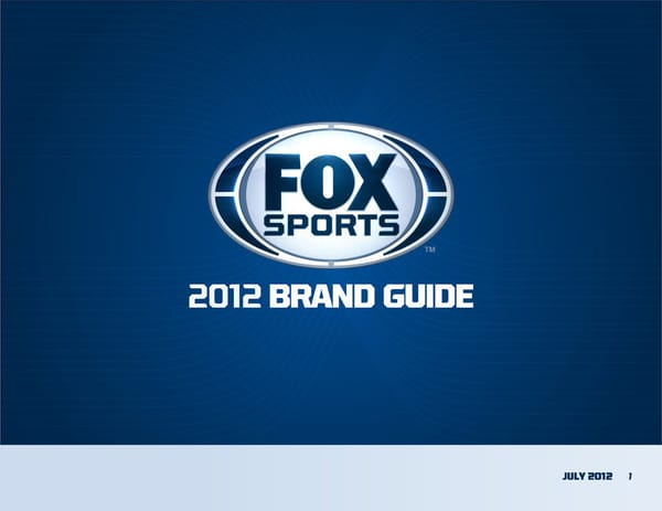 FOX Sports Brand Book - Page 1