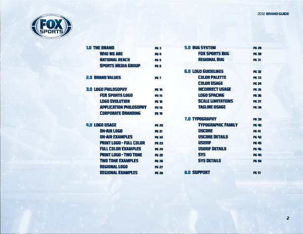FOX Sports Brand Book - Page 2