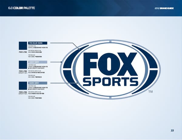 FOX Sports Brand Book - Page 33