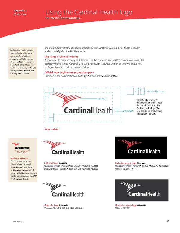 Cardinal Health Brand Book - Page 1