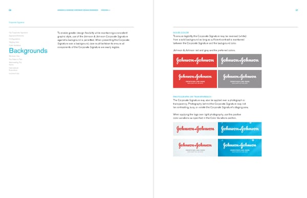 Johnsons & Johnsons Brand Book - Page 18