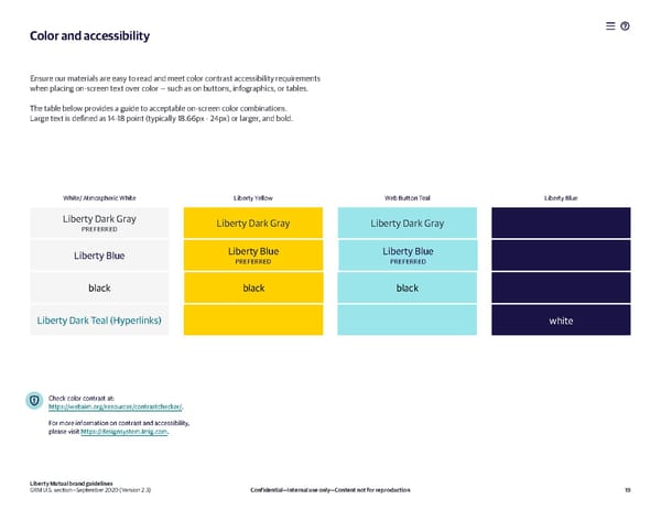 Liberty Mutual Brand Book - Page 19