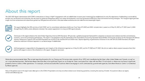 ESG Report | AAR - Page 3