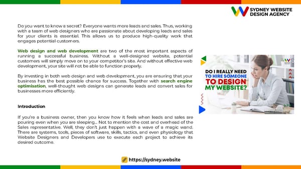 Why Sydney Website Designer Team Is Passionate About Developing Leads and Sales Generating Machine - Page 2