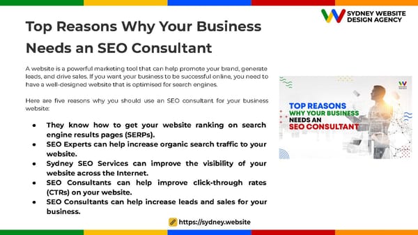 SEO Consultant Sydney services can pave the path of your business success - Page 8