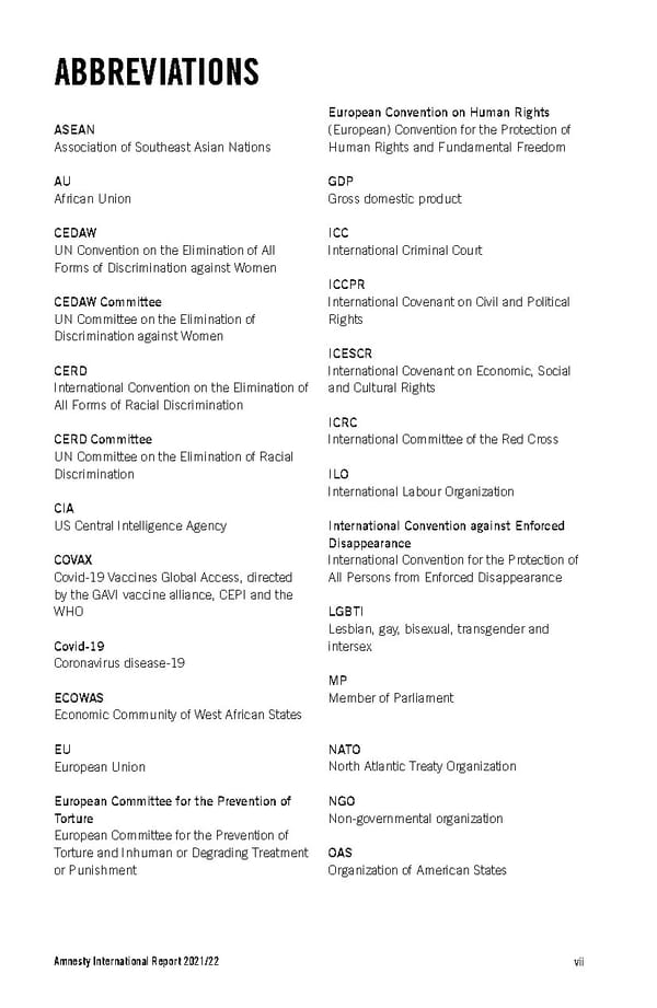 Amnesty International Report 2021/22 - Page 7