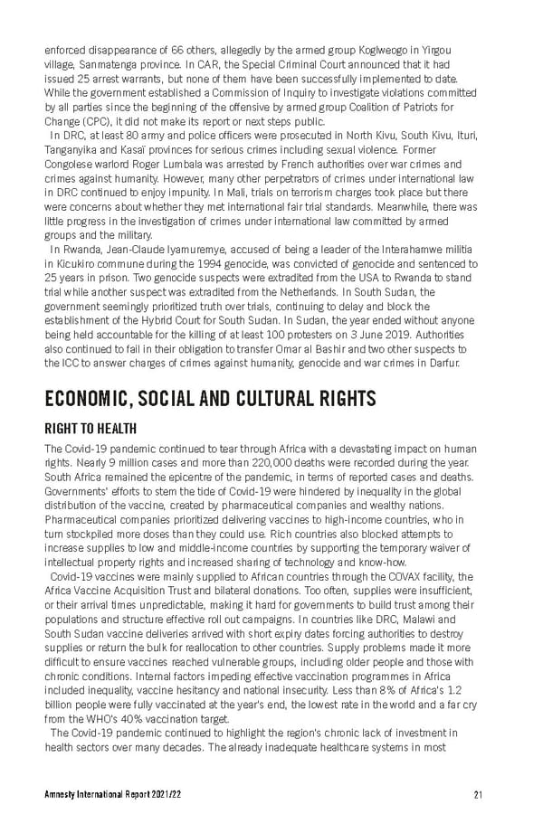Amnesty International Report 2021/22 - Page 21