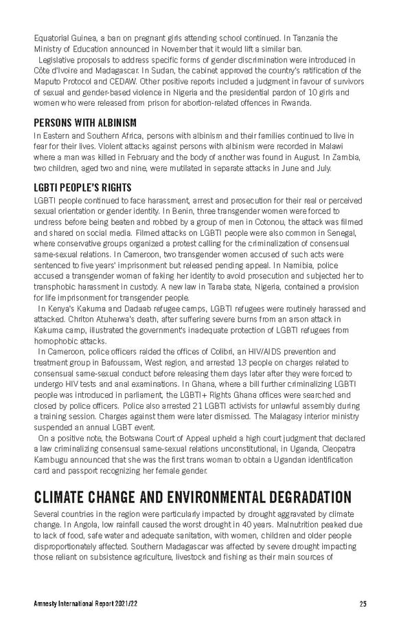 Amnesty International Report 2021/22 - Page 25