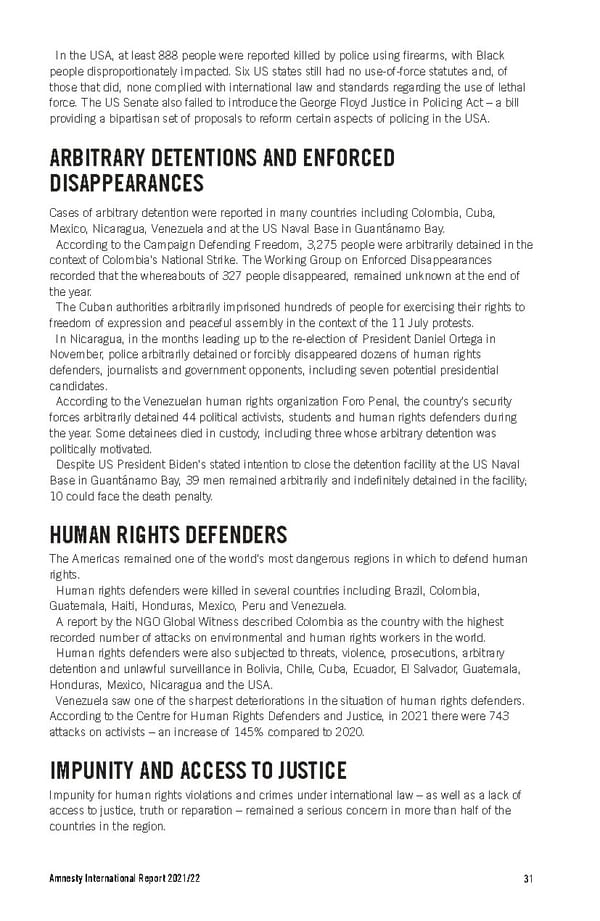 Amnesty International Report 2021/22 - Page 31