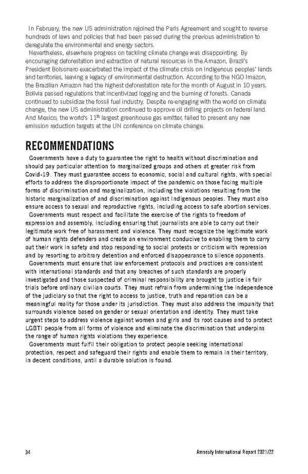 Amnesty International Report 2021/22 - Page 34