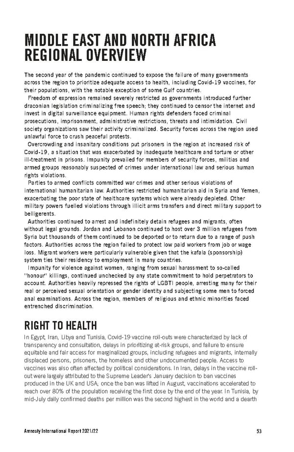 Amnesty International Report 2021/22 - Page 53