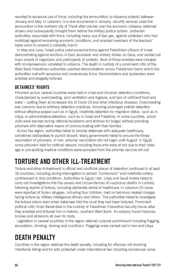 Amnesty International Report 2021/22 - Page 56
