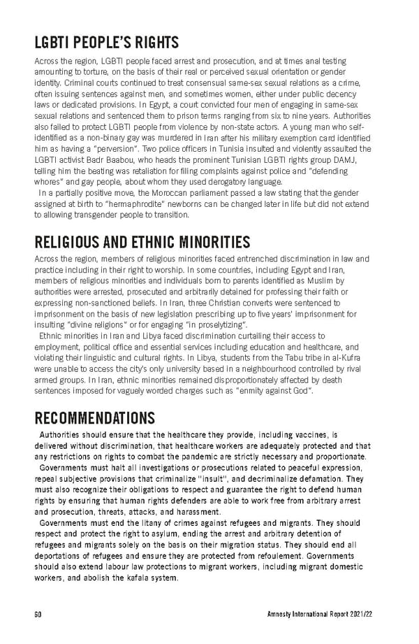 Amnesty International Report 2021/22 - Page 60