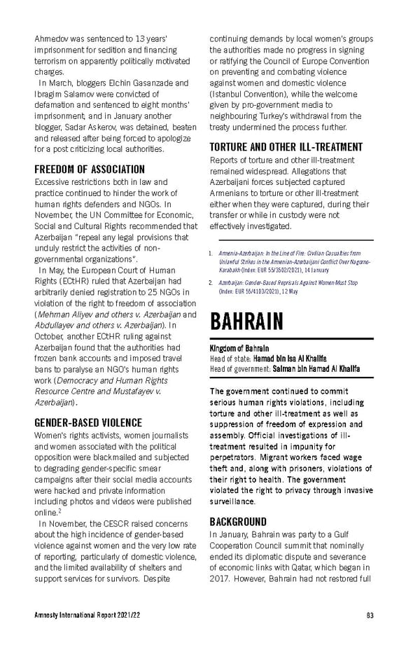 Amnesty International Report 2021/22 - Page 83