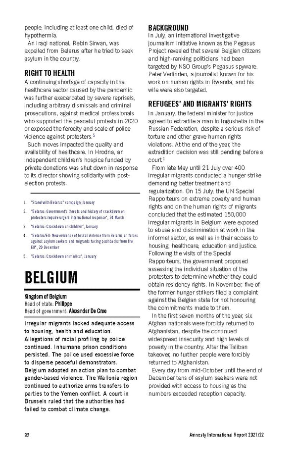 Amnesty International Report 2021/22 - Page 92