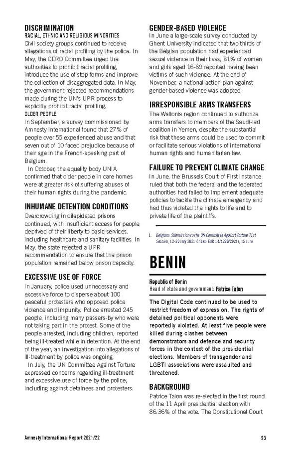 Amnesty International Report 2021/22 - Page 93