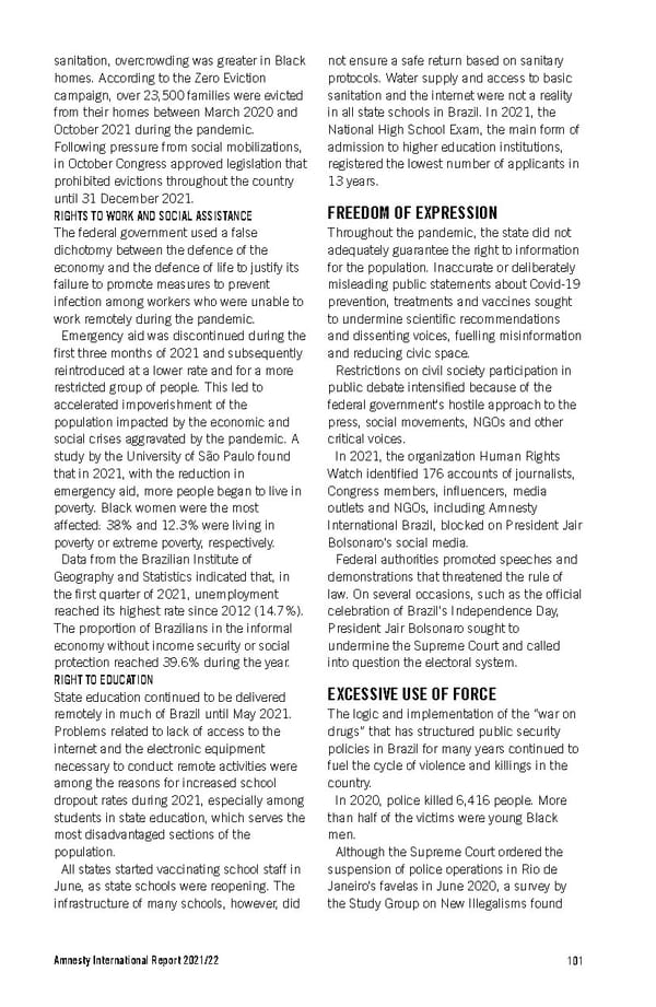 Amnesty International Report 2021/22 - Page 101