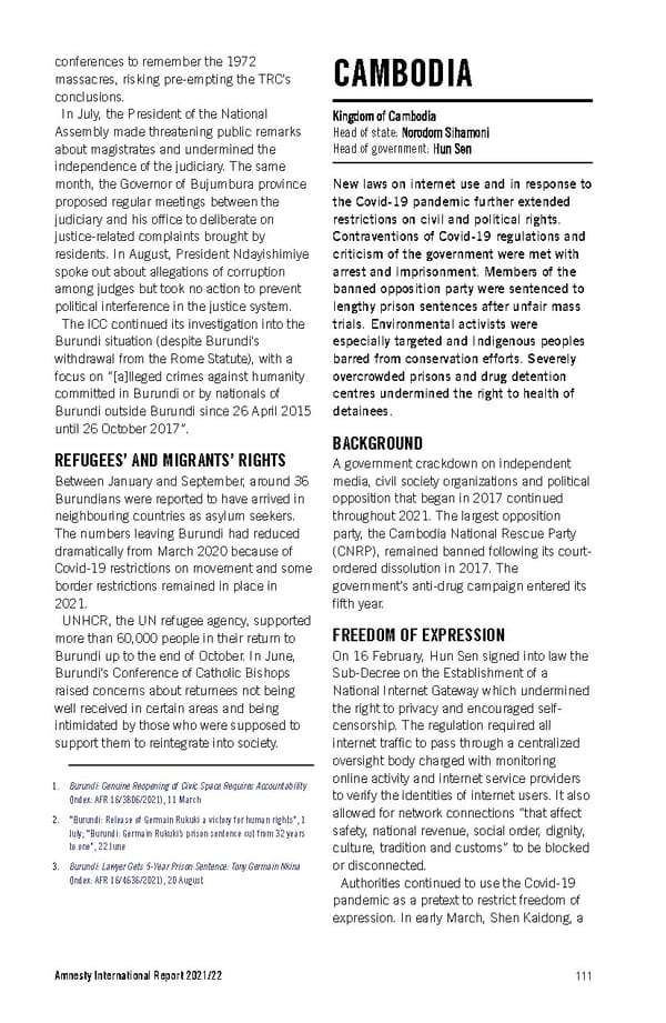 Amnesty International Report 2021/22 - Page 111
