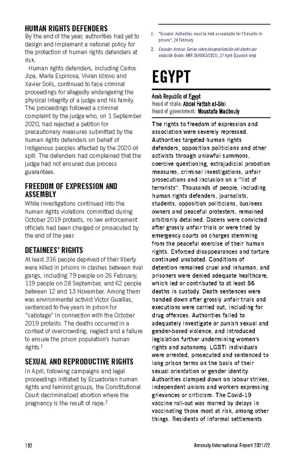 Amnesty International Report 2021/22 - Page 152