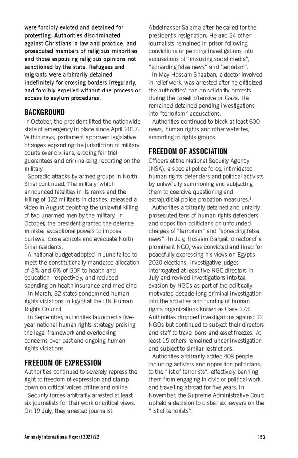 Amnesty International Report 2021/22 - Page 153