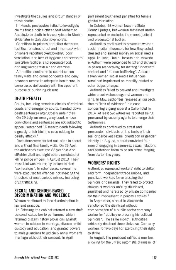 Amnesty International Report 2021/22 - Page 155