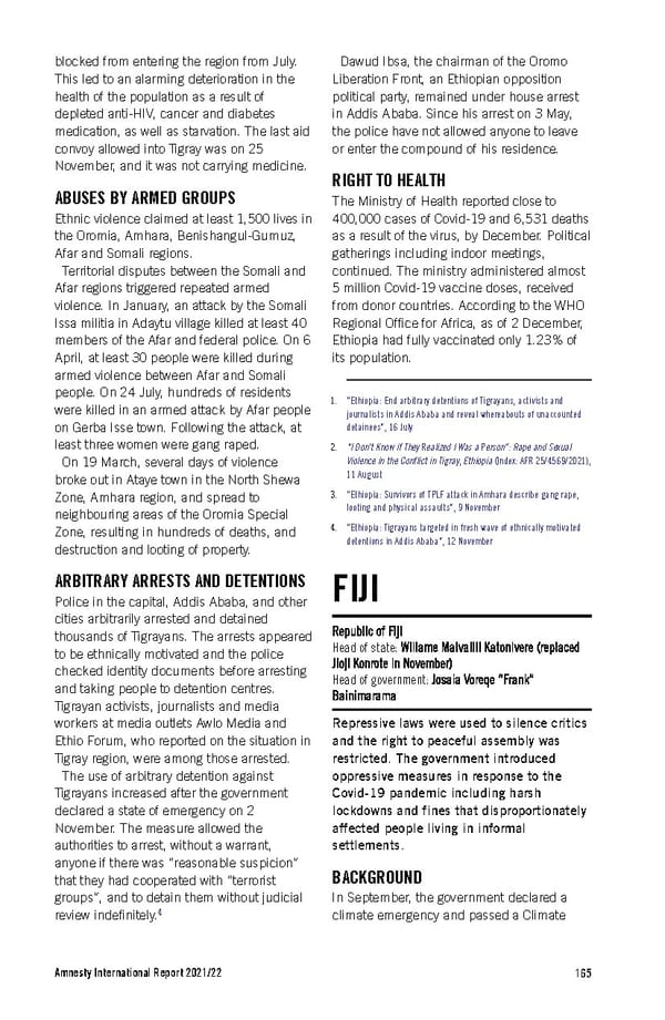 Amnesty International Report 2021/22 - Page 165