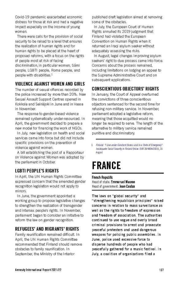 Amnesty International Report 2021/22 - Page 167