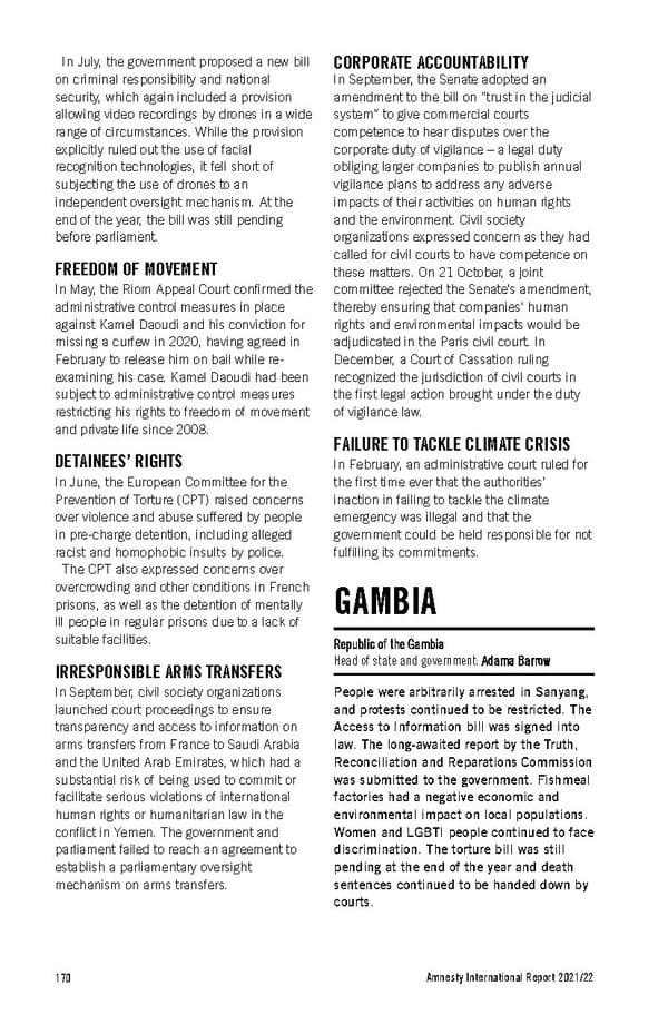 Amnesty International Report 2021/22 - Page 170