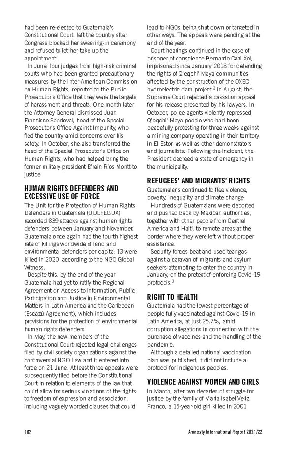 Amnesty International Report 2021/22 - Page 182