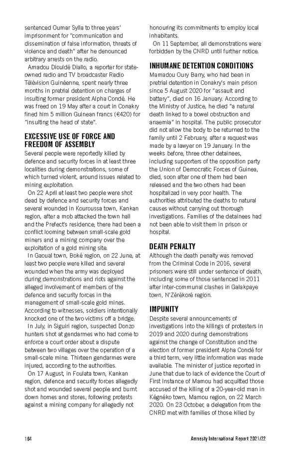 Amnesty International Report 2021/22 - Page 184