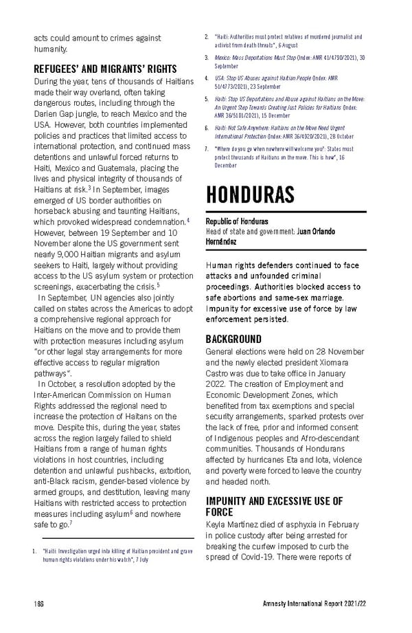 Amnesty International Report 2021/22 - Page 186