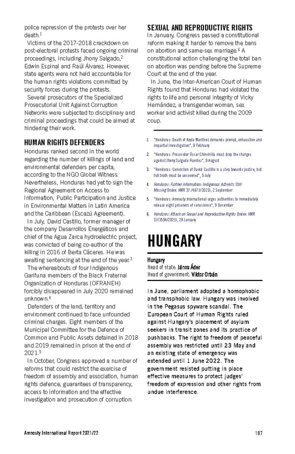 Amnesty International Report 2021/22 - Page 187