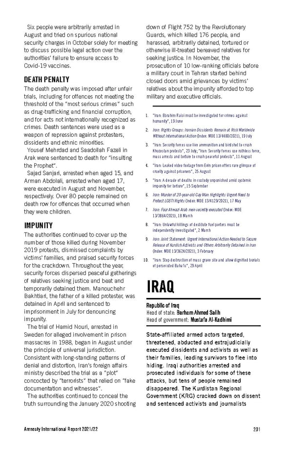 Amnesty International Report 2021/22 - Page 201