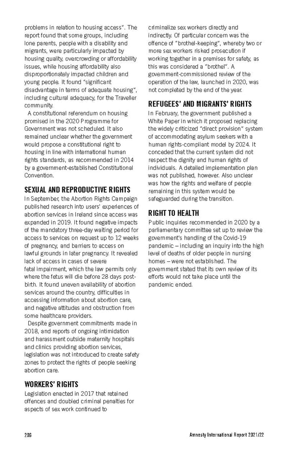 Amnesty International Report 2021/22 - Page 206