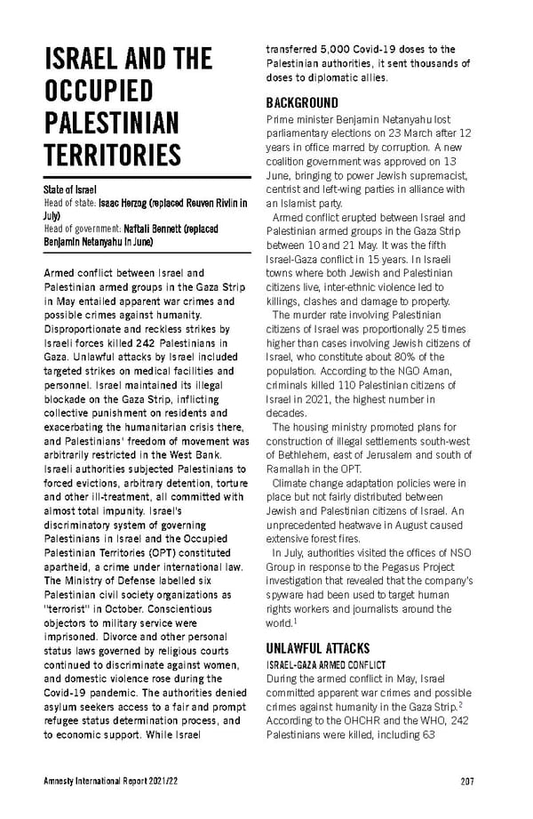 Amnesty International Report 2021/22 - Page 207