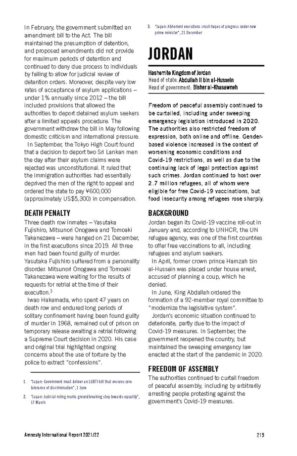 Amnesty International Report 2021/22 - Page 215