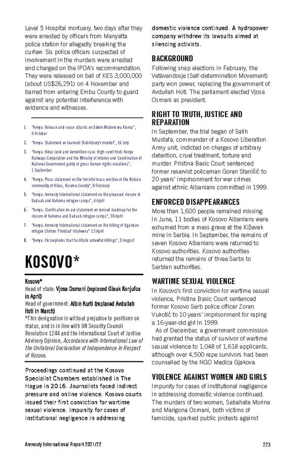 Amnesty International Report 2021/22 - Page 223