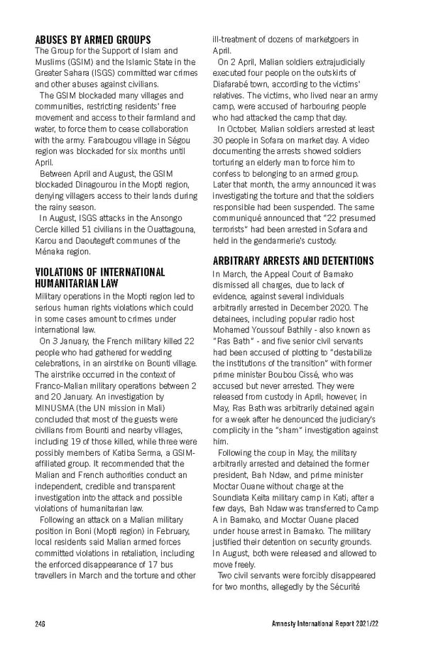 Amnesty International Report 2021/22 - Page 246