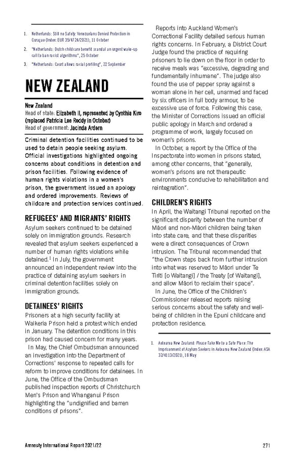Amnesty International Report 2021/22 - Page 271