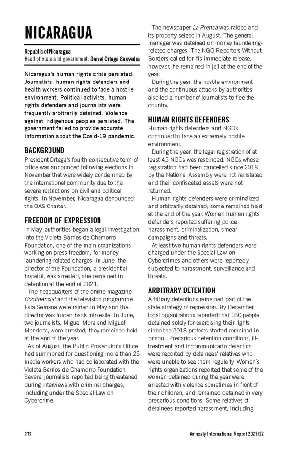 Amnesty International Report 2021/22 - Page 272