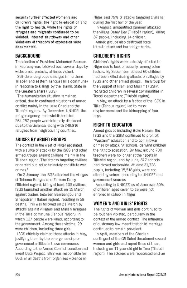 Amnesty International Report 2021/22 - Page 274