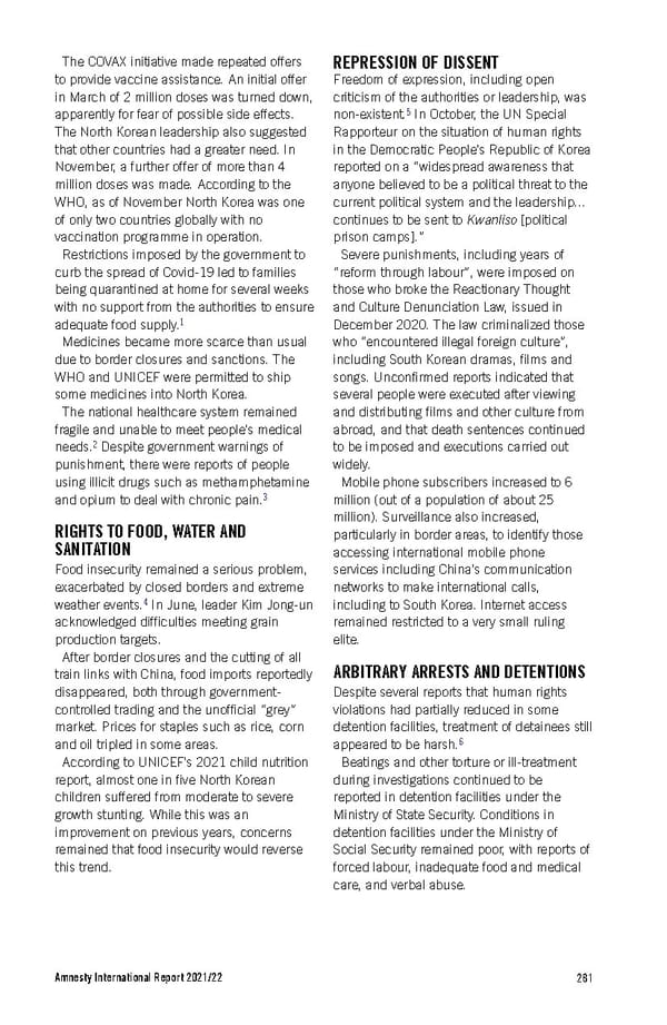 Amnesty International Report 2021/22 - Page 281